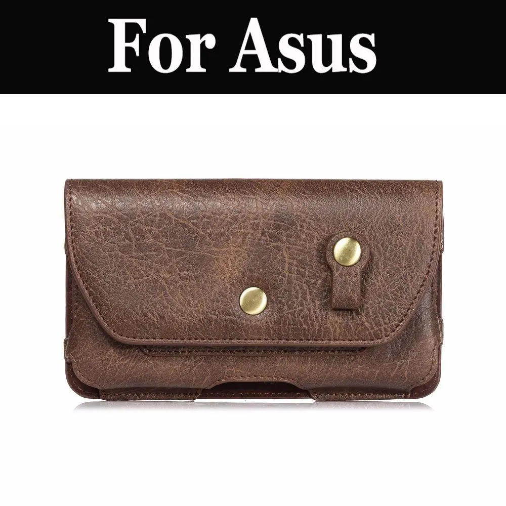 Чехол-кобура из искусственной кожи с зажимом для ремня/ID кошелек Asus ZenFone 3 Laser Max