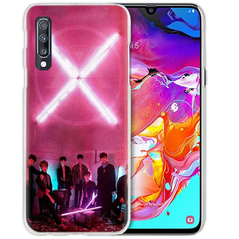 09 Монста х KPOP мальчик группа чехол для samsung Galaxy M40 A50 A80 A70 A60 A40 A30 A20e A10 J4 J6 плюс J8 S10e жесткий чехол из ПК для телефона - Цвет: 09