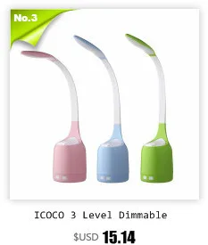ICOCO 6 Вт светодиодный USB Диммируемый зажим для чтения свет для ноутбука ноутбук пианино кровать изголовье стол портативный ночник