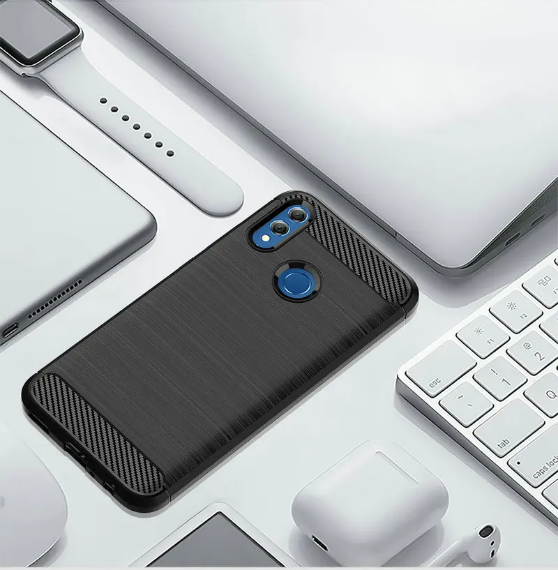 Чехол для Samsung Galaxy A50 A30 A10 мягкий бампер армированный чехол из углеродного волокна