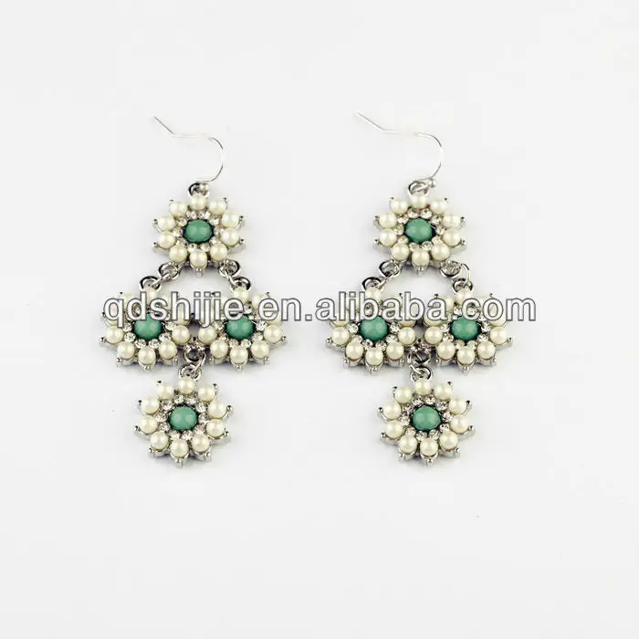 New Designer 2019 Fashion Jewelry Wholesale Chandelier Pearl Flowers Earrings for Women | Украшения и аксессуары