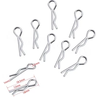 50pcslot universal micro 118 rc car body clips pins bend metal for remote control toy spare parts