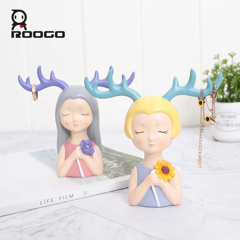 ROOGO аксессуары для украшения дома фигурка современные поделки из смолы милая