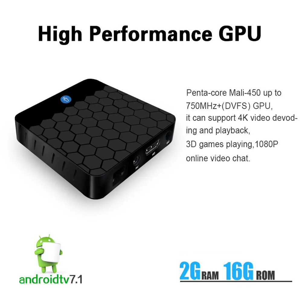 X88 Мини ТВ приставка с голосовым управлением Android 7 1 Смарт 2G 16G Rockchip RK3328 поддержка