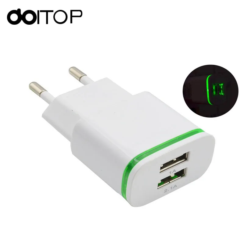 DOITOP USB зарядное устройство 5V2A EU/US универсальное портативное для путешествий 2