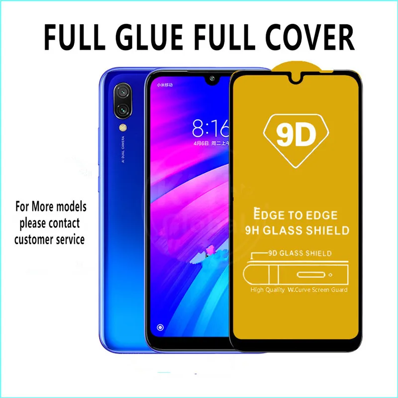 9H полный клей 9D &amp 5D полное покрытие закаленное стекло для Xiaomi 9SE Redmi Note 7 Pro GO