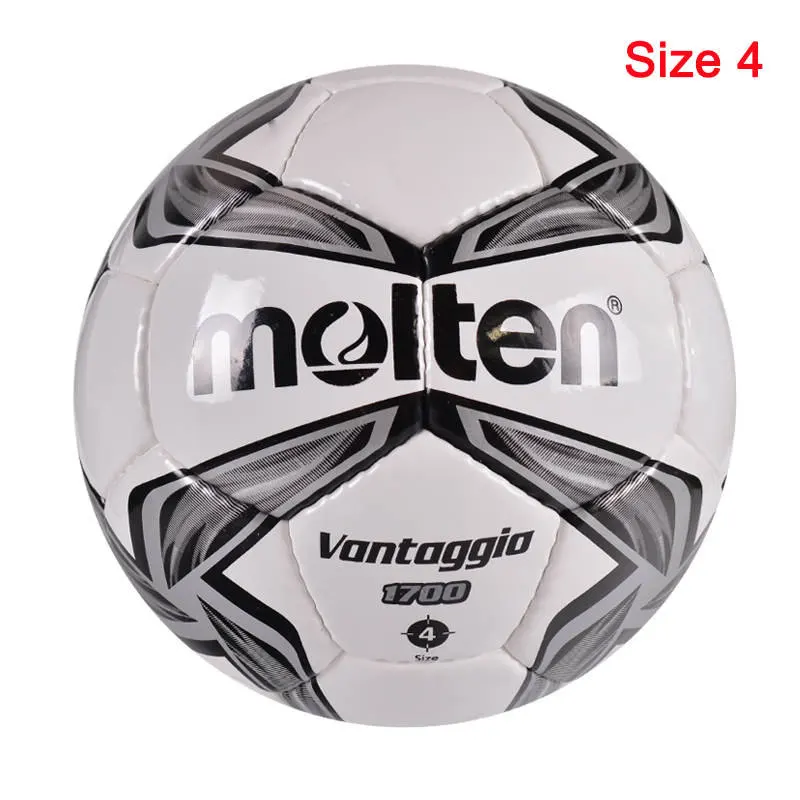 F4V1700 Gray Size 4 Футбольный мяч Расплавленный Размер 5 Размер 4 Профессиональный тренировочный футбольный мяч матча мяч PU/PVC материал спортивный bola futbol topu - Цвет: F4V1700 Gray Size 4