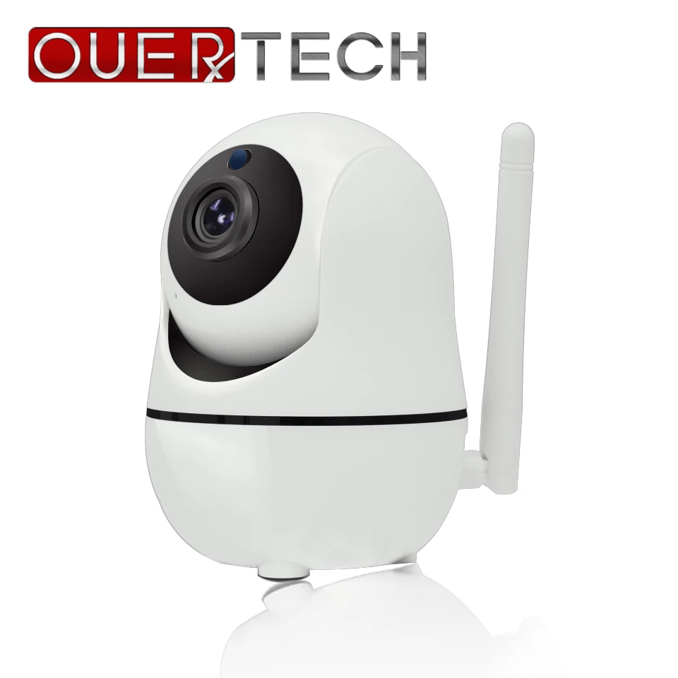 OUERTECH Двусторонняя аудиосвязь с ночным видением 720P беспроводная Поворотная умная