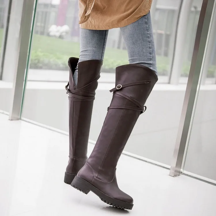 Длинные сапоги для косплея атака на Титанов Сапоги выше колена Эрена джагера