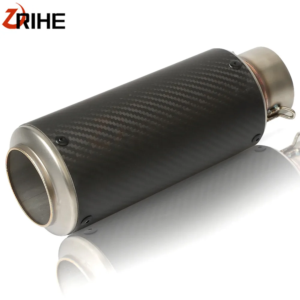 Универсальный 61 мм мотоциклетные Akrapovic выхлопная труба с глушителем мото