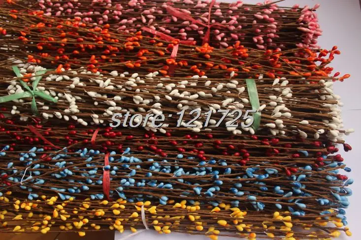 

100pcs Pretty pip berry stem for floral bracelet wreath wedding diy wreath 40CM
