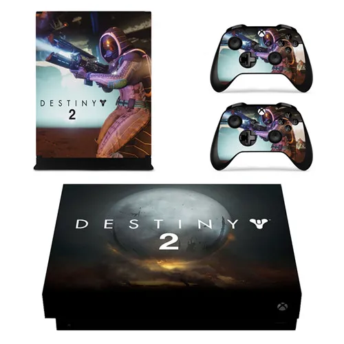 Игра Destiny 2 наклейка на кожу для Microsoft Xbox One X консоль и 2 контроллера для Xbox One X наклейка на кожу винил