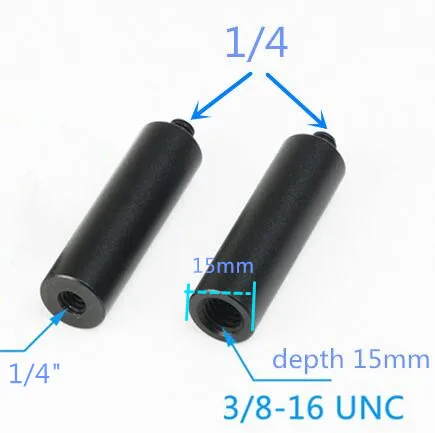 Sell 2PCS Набор для фотосъемки 15 мм с резьбой 1/4 и резьбой 1/4 или 3/8 крепежный Соединительный винт для DSLR камеры аксессуары для фотостудии - Цвет: Sell 2PCS