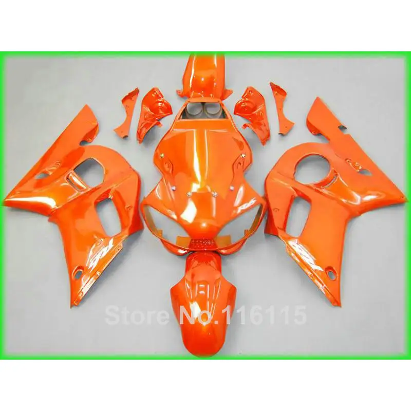 Полный комплект обтекателей для YAMAHA R6 1998 1999 2000 2001 all orange YZF 98-01 02 #2002 | Автомобили и