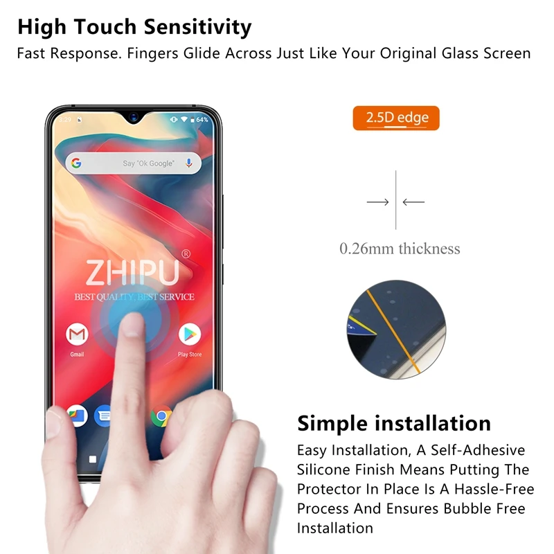 Закаленное стекло для UMIDIGI S3 PRO защита экрана 2.5D 9H Премиум Защитная стеклянная