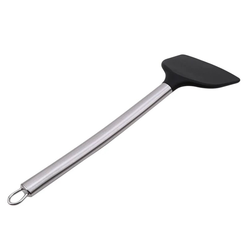 Зеленый/черный Еда Класс Силиконовые Шпатель антипригарным Кухня UtensilsSpatula блин