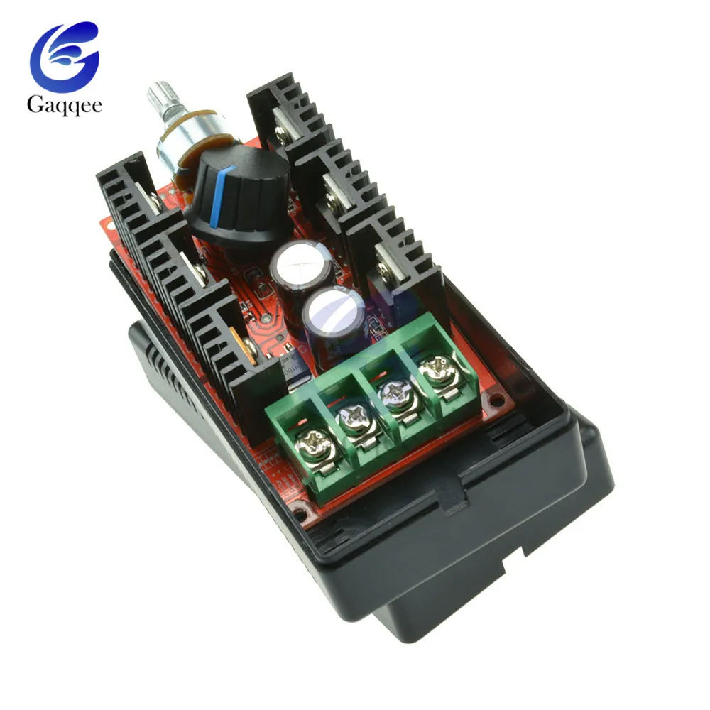 Контроллер скорости двигателя постоянного тока регулятор 12V 24V 48V 2000W MAX 10 V-50 V 40A PWM HHO DC регулятор скорости двигателя RC контроллер с Чехол