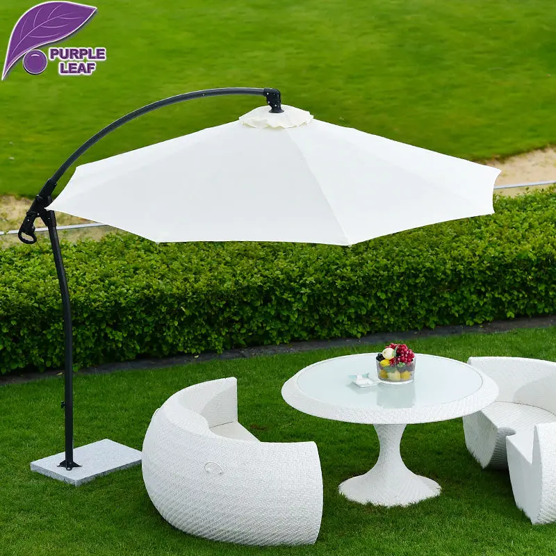 Фиолетовый Лист Зонтик Патио Смещение 9.85 &quotВисит Открытый Рынок Пляжный Зонт
