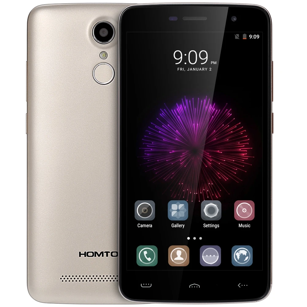 Homtom HT17 5.5 inch 4G Telephone MTK6737 Quad Core 1GB RAM 8GB ROM HD Screen Cameras Fingerprint Sensor HotKnot Mobile Phone | Мобильные