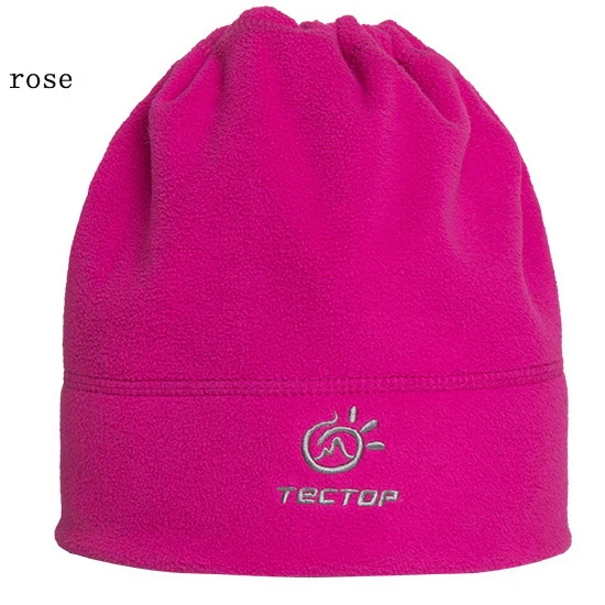 rose Tectop Женская и мужская зимняя теплая Многофункциональная Спортивная Кепка шейный платок Подростковая уличная флисовая туристическая походная Лыжная Шапка AH007 - Цвет: rose