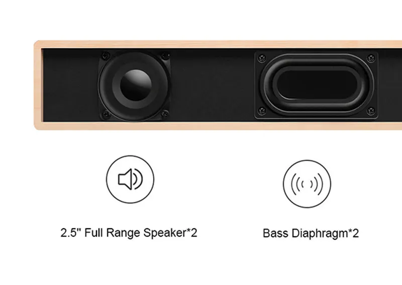 JY Audio A1 Bluetooth ТВ Саундбар беспроводной динамик 2,0 домашний кинотеатр объемный Бумбокс сабвуфер звуковая панель коробка для мобильного телефона ПК