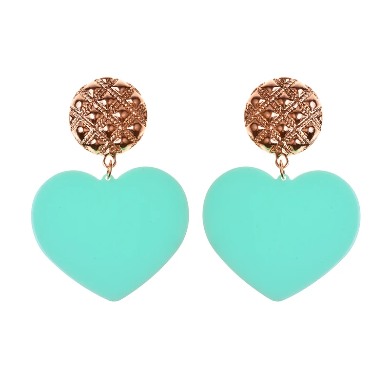 turquoise 1152 Геометрические полимерные акриловые длинные висячие серьги для женщин ZA прозрачные каменные серьги Femme массивные серьги-подвески большого размера роскошные ювелирные изделия - Окраска металла: turquoise 1152