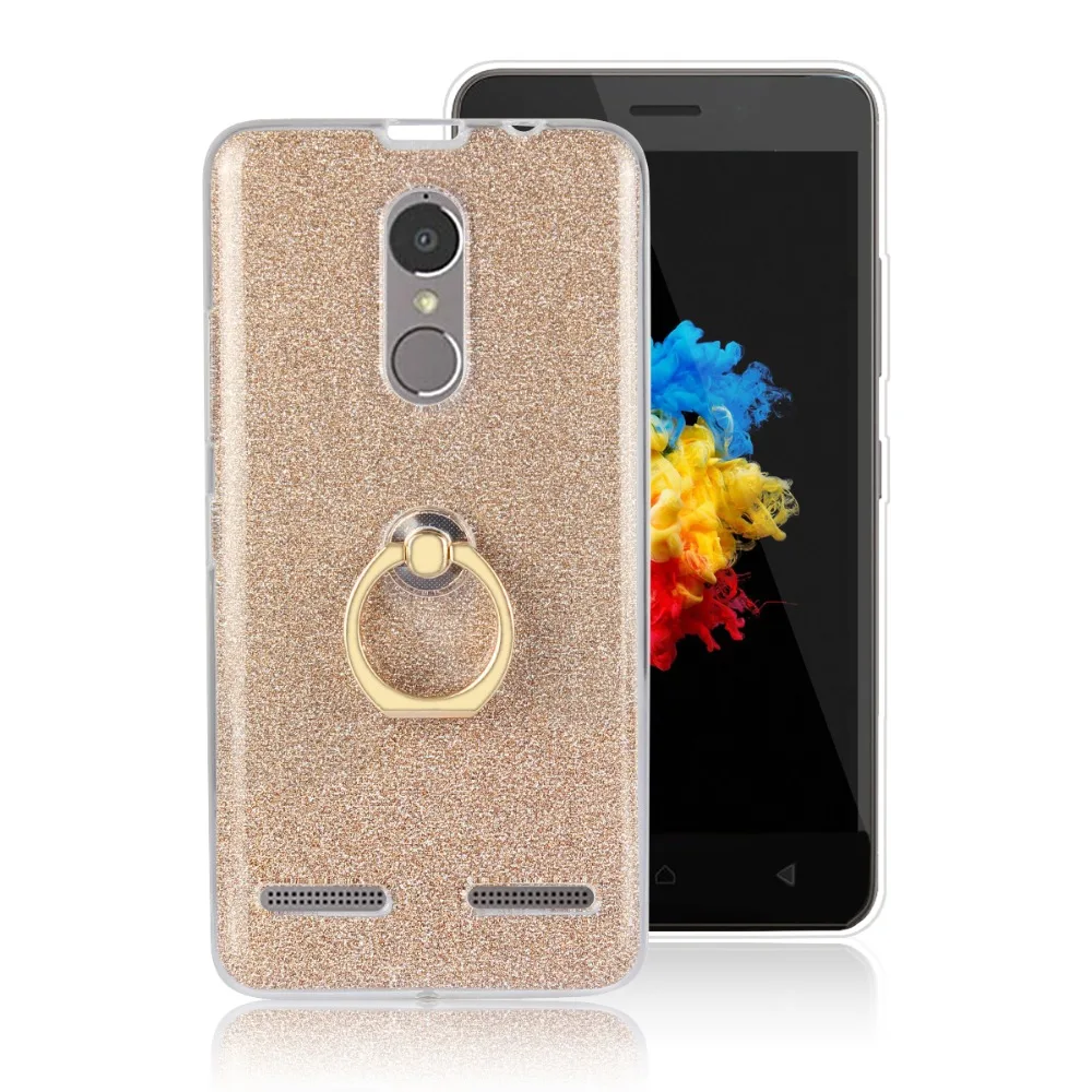 Роскошный блестящий вращающийся держатель с кольцом Lenovo Vibe K6 мягкий гибкий