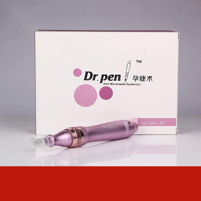Проводная электрическая ручка Dr. pen M7-C, автоматическая Дерма ручка, игольчатые картриджи, макияж, тату, наконечники для Ultima, электрическая микроигла, терапия