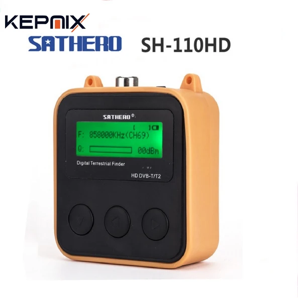 Sathero SH 110HD DVB T T2 ЖК экран карманный цифровой наземный искатель Поддержка QPSK