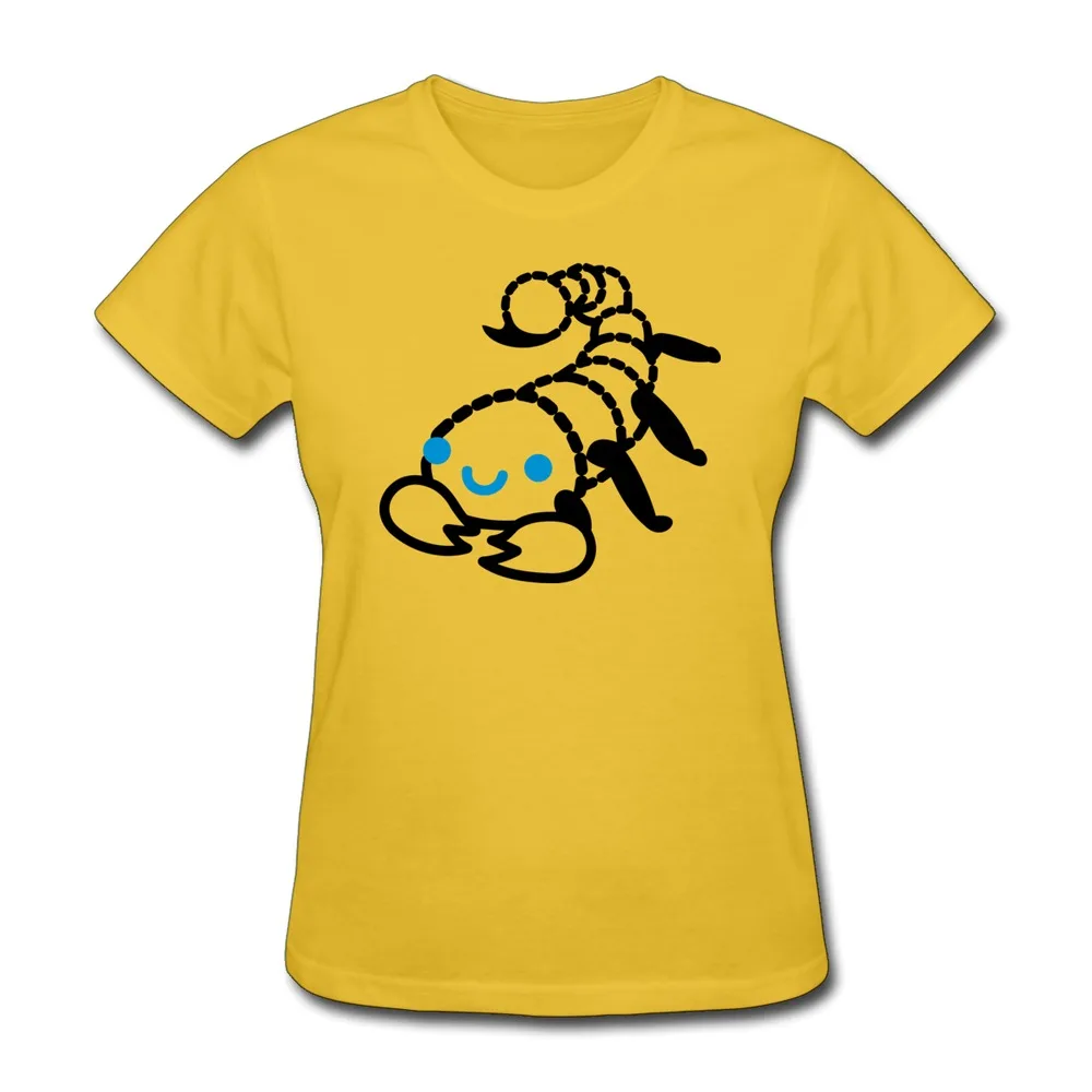 Custom O-Neck Womens T-Shirt scorpion Jokes Photo T Shirts Women 2014 Summer Style | Женская одежда