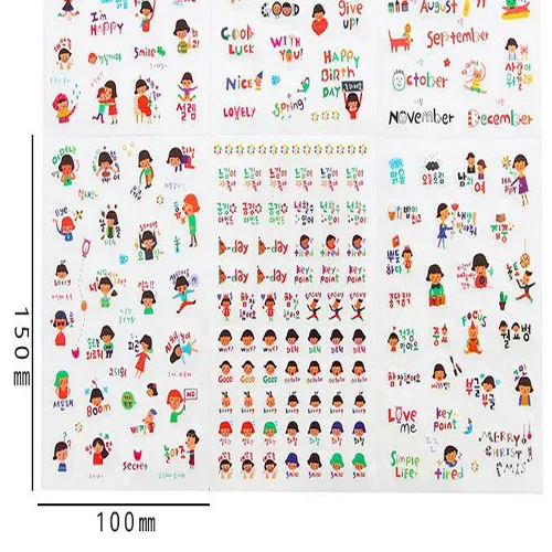 

Набор наклеек XRHYY для скрапбукинга