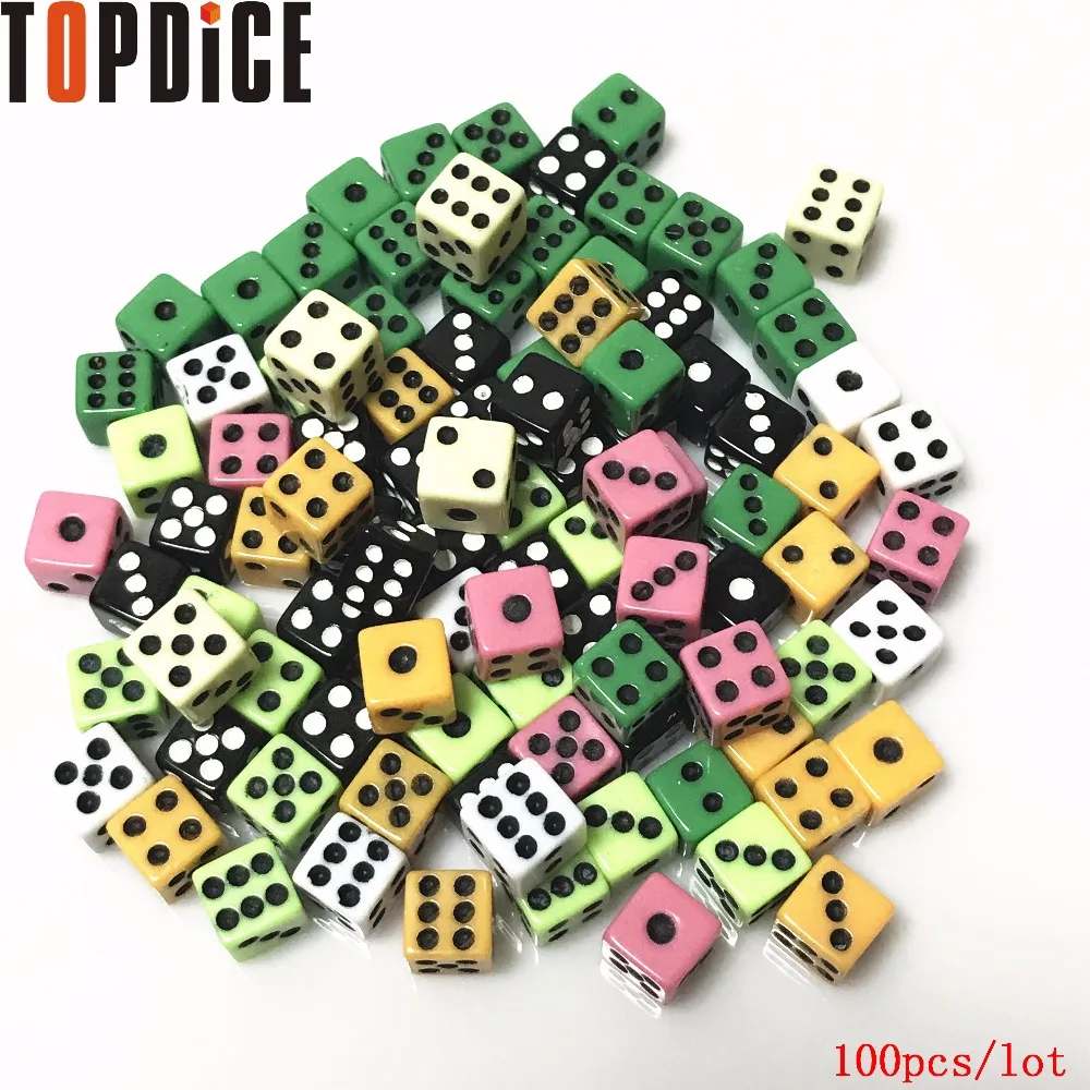 [Топ Игральная кость] 8 мм ABS игральная карта Фишки для покера кость Азартные игры