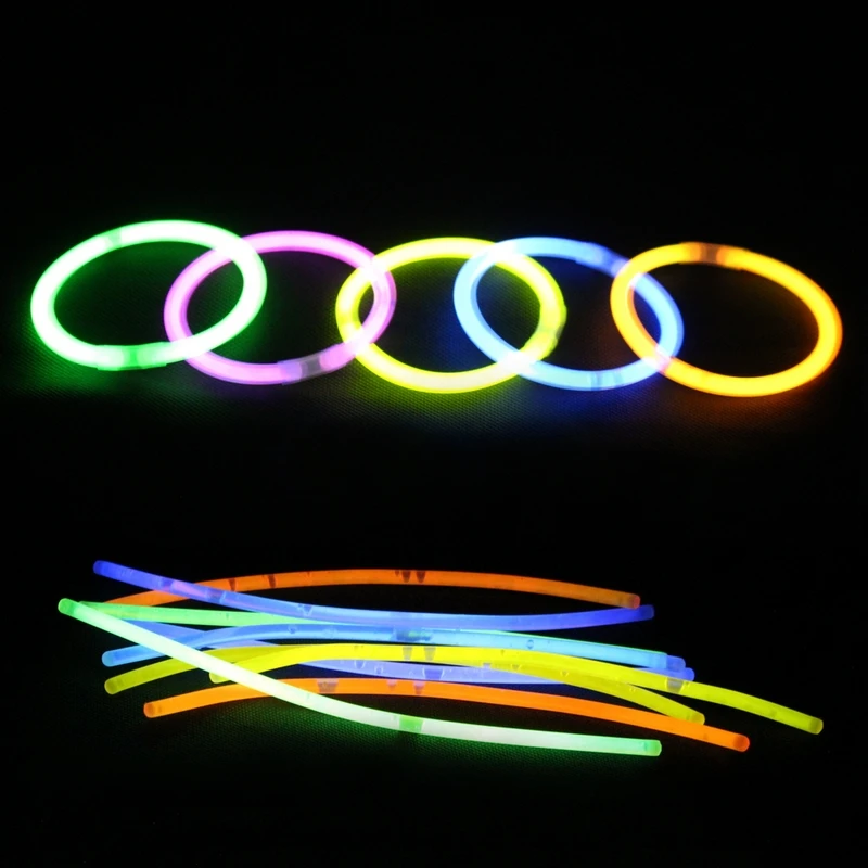 50 шт красочные светящиеся палочки для вечеринок концертов легкие браслеты