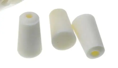 

100pcs/lot Hole Diameter: 12-17mm for 15mm glass Tube White Silicone Lab Test Tube Stopper Plugs Substitute