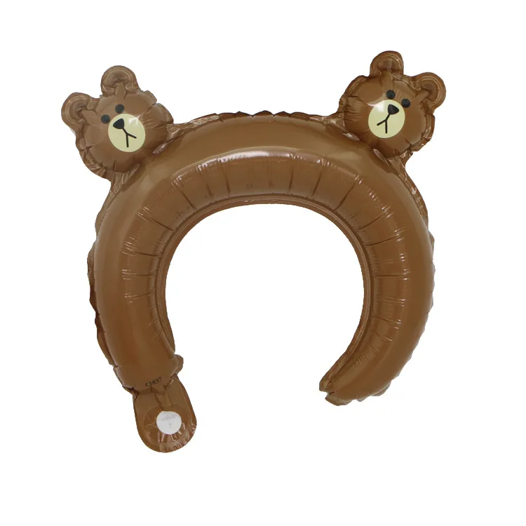 Kani rabbit 5 шт., милая тиара с животными, повязка на голову, фольгированный шар, Микки, Минни, кролик, медведь, панда, лиса, детское украшение для дня рождения, свадьбы, вечеринки - Цвет: Kani rabbit