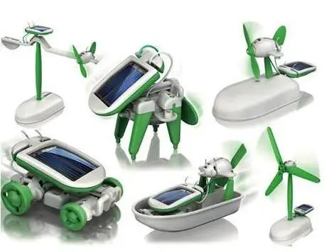 Игрушки сделай сам 6 в 1 на солнечной батарее набор для роботов обучающая