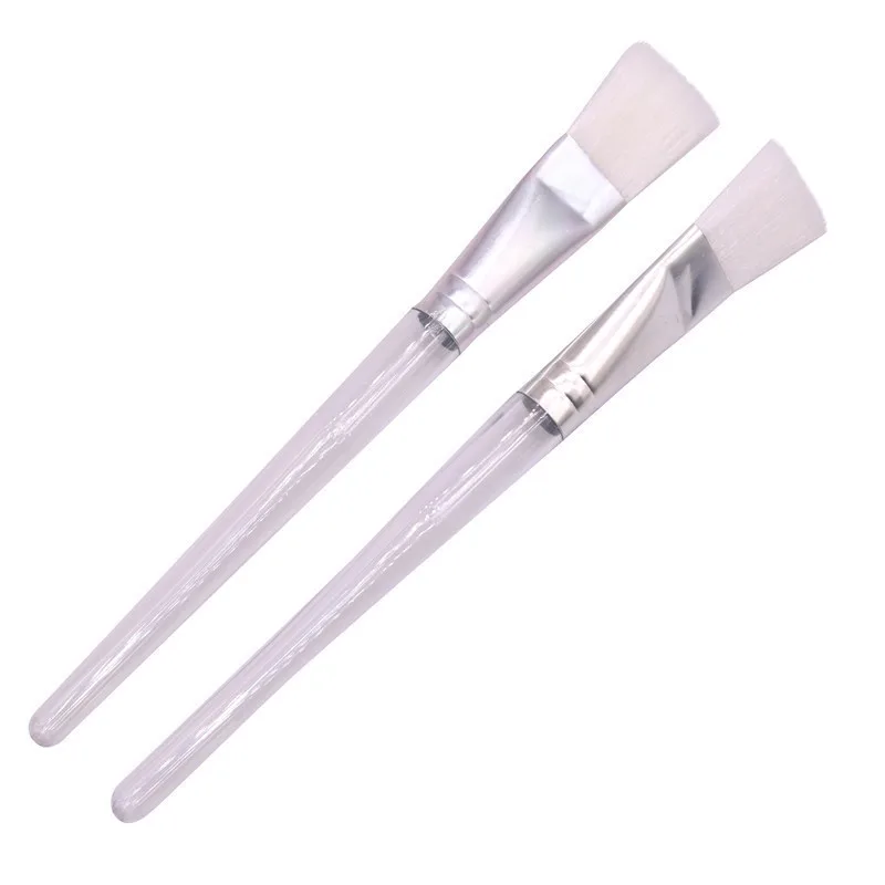 transparent 4 pcs 4 pcs Artist Nylon Hair Painting Brush Flat Paint Watercolor Brush Oil Acrylic Painting Brush Pen DIY Drawing Art Supplies - Цвет: transparent 4 pcs