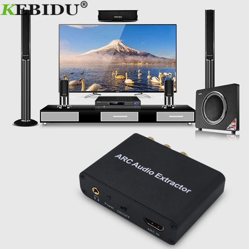 Совместимый с HDMI аудио адаптер ARC экстрактор цифровым оптическим TOSLINK SPDIF