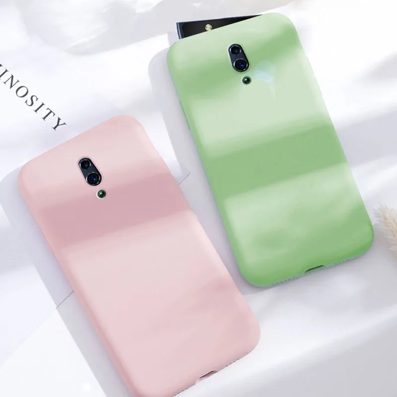 Liquid Case for Oppo Reno Soft Silicone Tpu Fundas reno 10x zoom f11 pro a1k realme X 3 K3 Back Cover |