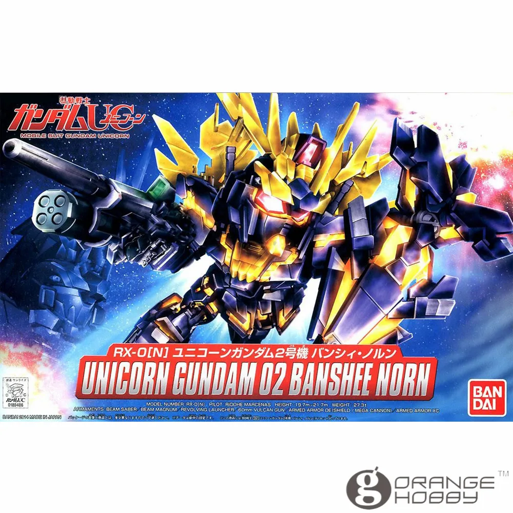 OHS Bandai SD BB 391 Q Ver единорог Gundam O2 Banshee Norn мобильный костюм в сборе модельные наборы