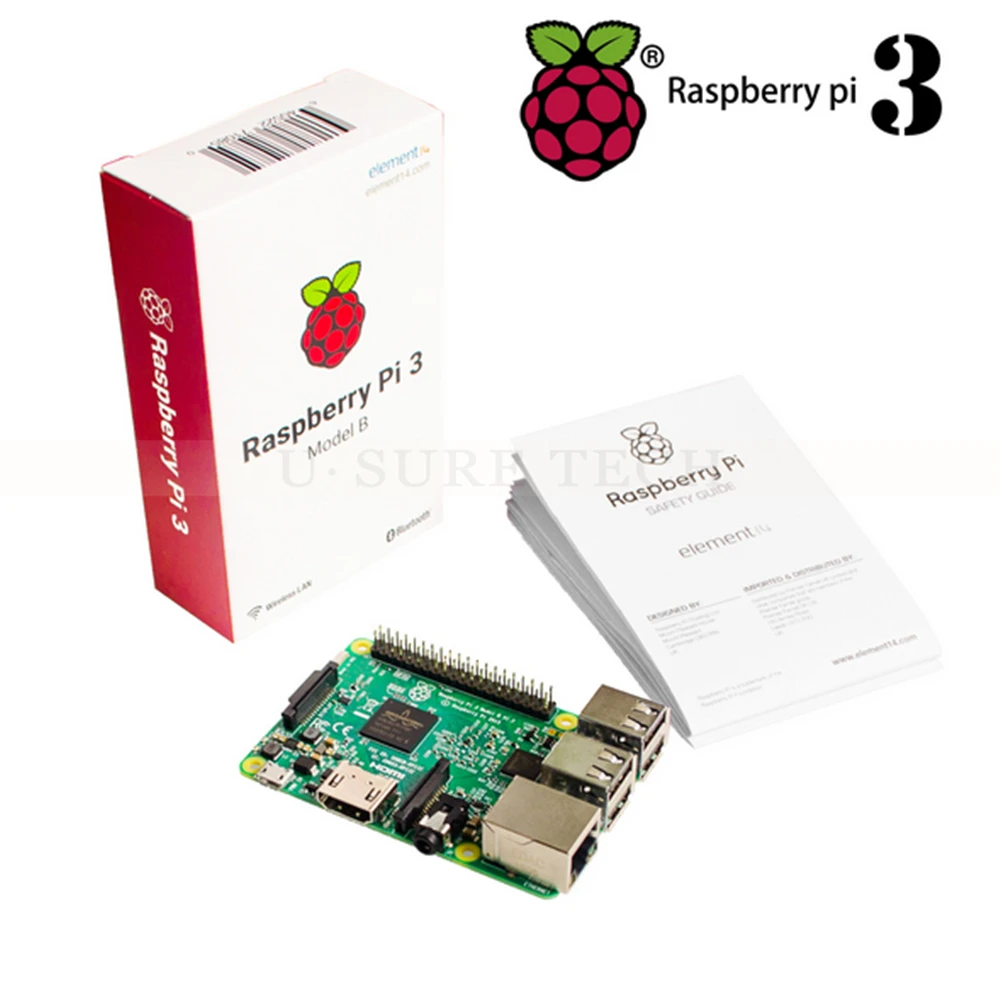 Raspberry Pi 3 Модель B доска + 3.5 дюймов TFT ЖК дисплей Сенсорный экран акриловый чехол