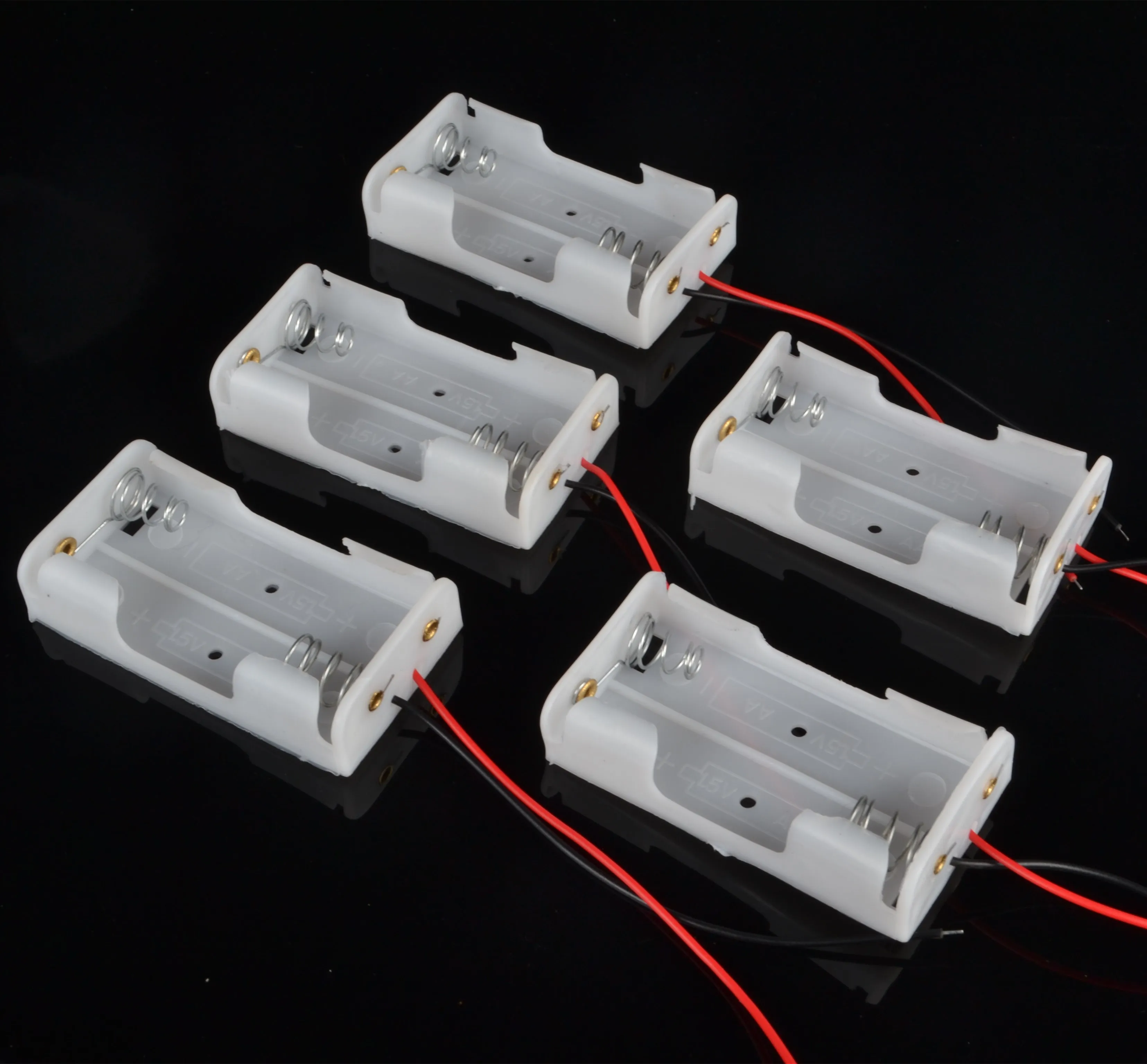 5 шт. держатель для батареи AA пластиковый чехол аккумулятора разъем коробки 2x1 В |