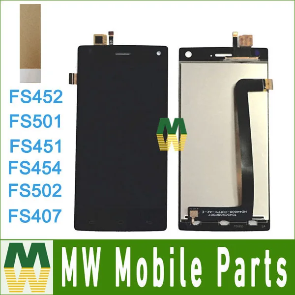 Для Fly FS407 FS501 FS451 FS454 FS502 FS452 ЖК-дисплей сенсорный экран сенсор дигитайзер сборка с инструментами и лентой