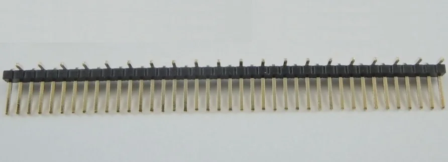 

10 шт. 1x40 P 1,27 мм Шаг штырьковой разъем SMT штекер прямой позолоченный Rohs