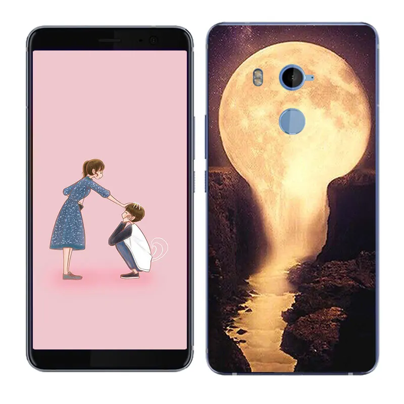 Чехол для HTC U11 Plus /U11 + Мягкий ТПУ чехол с рисунком бобов мобильного телефона на