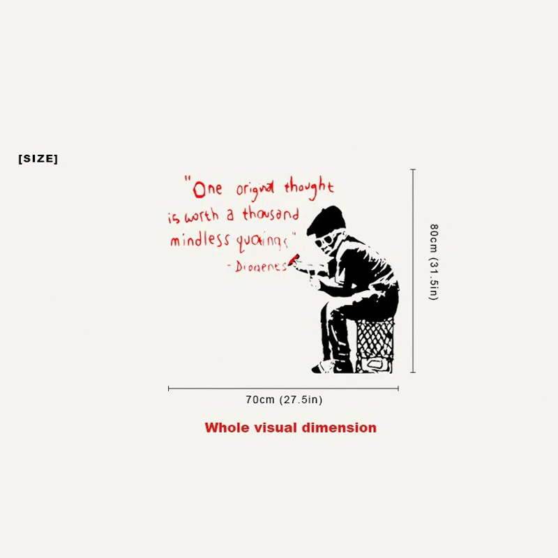 Бэнкси курение человек девиз одной оригинальной мысли стоит тысяч Quotings