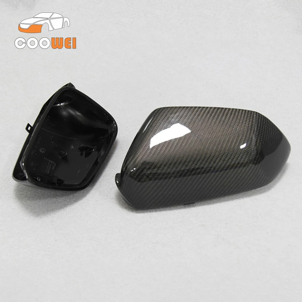 

1 Pair car accessories full replacement carbon fiber Rearview mirror caps cover for VW Polo 2006 2007 2008 2009