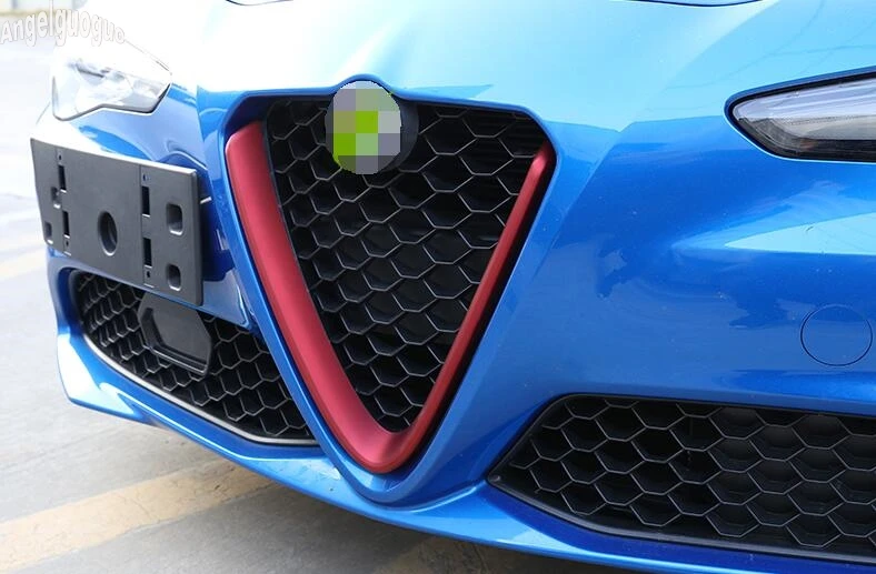 Решетки для головки автомобиля Alfa Romeo Giulia красные или из углеродного волокна V