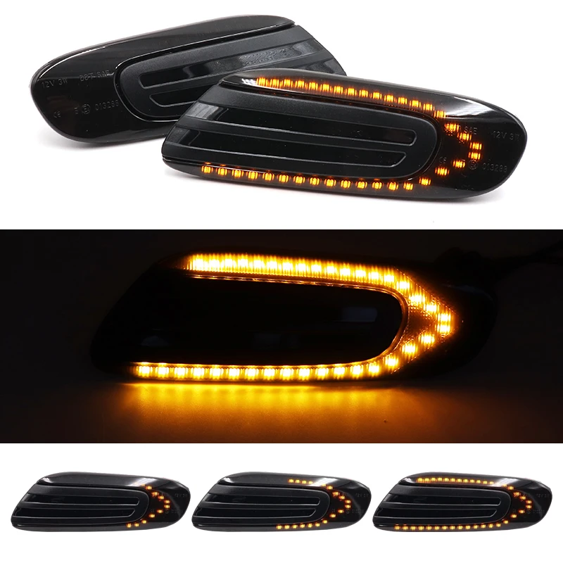 

2 Pieces Amber Dynamic Flowing Led Side Marker Turn Signal Light Sequential Blinker Light For MINI COOPER F55 F56 F57