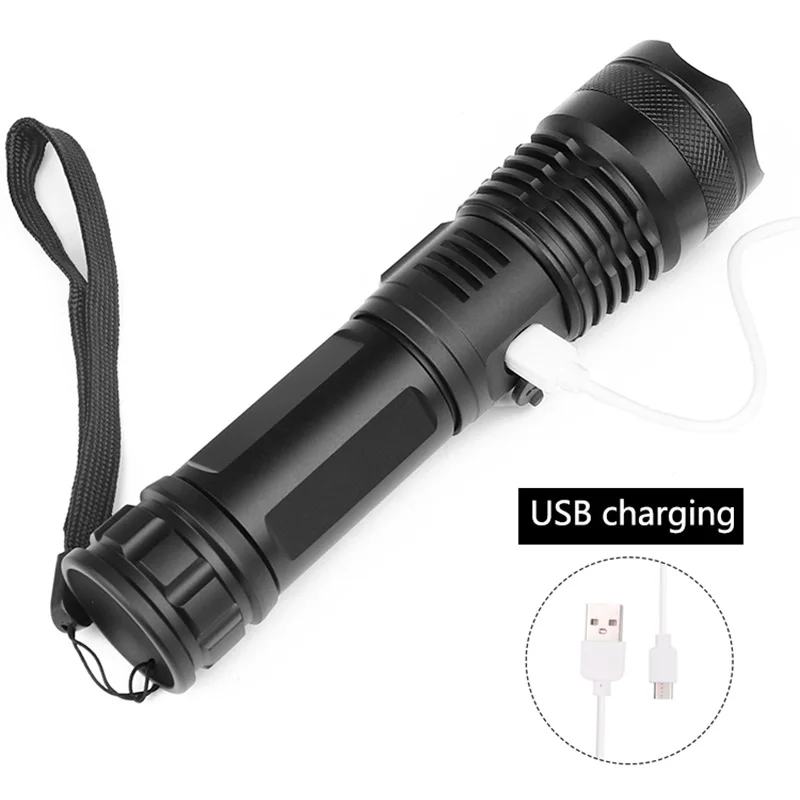

Z20Dropshipping Ultra Bright Xlamp XHP50.2 Most Powerful Flashlight USB Zoom Led Torch XHP50 18650 or 26650 Rechargeable Battery